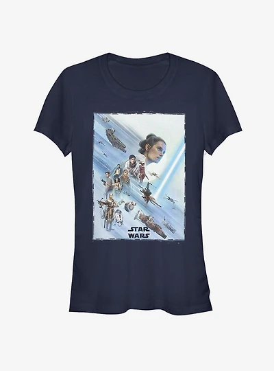 Star Wars: The Rise of Skywalker Rey Poster Girls T-Shirt