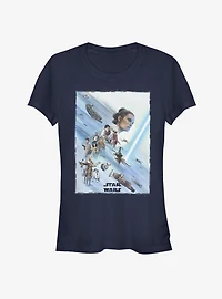 Star Wars: The Rise of Skywalker Rey Poster Girls T-Shirt