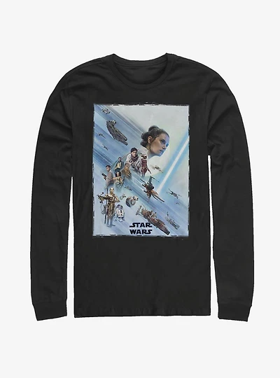 Star Wars: The Rise of Skywalker Rey Poster Long-Sleeve T-Shirt