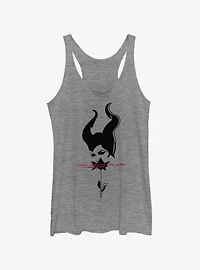 Disney Maleficent: Mistress Of Evil Black Rose Womens Tank Top