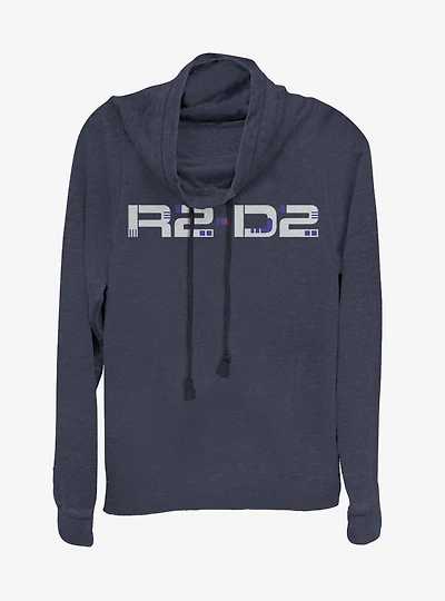 Star Wars Episode IX The Rise Of Skywalker Droid Design Cowlneck Long-Sleeve Womens Top