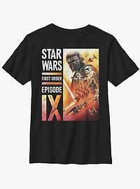 Star Wars Episode IX The Rise Of Skywalker First Order Collage Youth T-Shirt