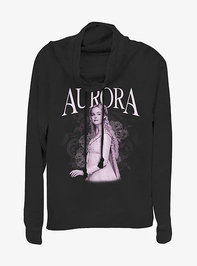 Disney Maleficent: Mistress Of Evil Aurora Cowlneck Long-Sleeve Womens Top
