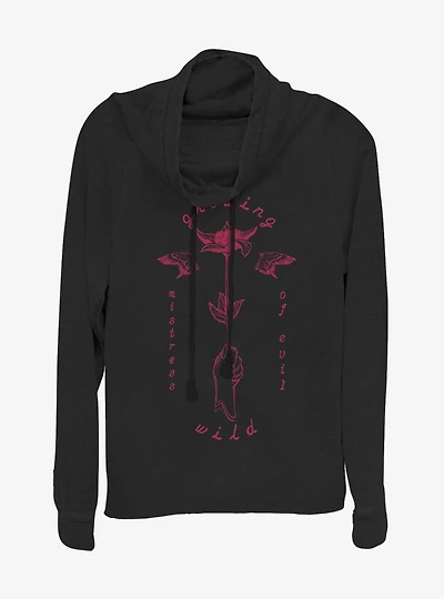 Disney Maleficent: Mistress Of Evil Growing Wild Cowlneck Long-Sleeve Womens Top
