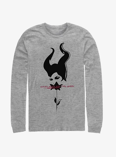 Disney Maleficent: Mistress Of Evil Black Rose Long-Sleeve T-Shirt