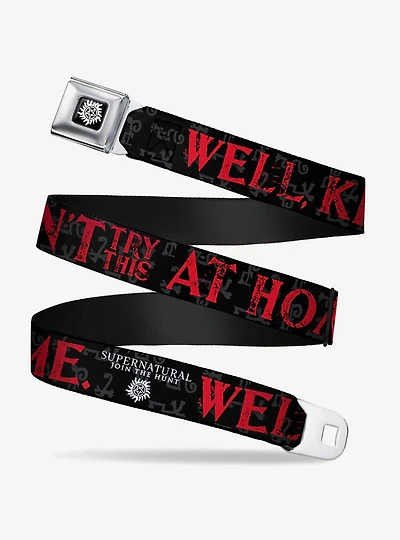 Supernatural Well Kids Dont Try This At Home Seatbelt Belt