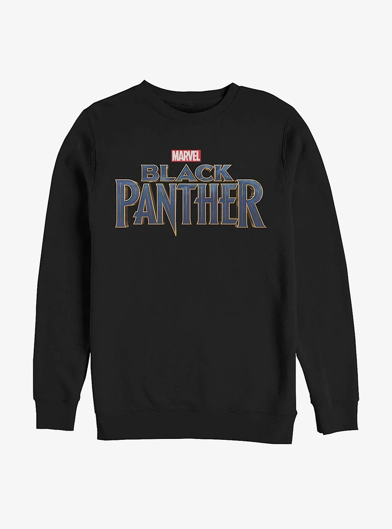 Marvel Black Panther Straight Logo Sweatshirt