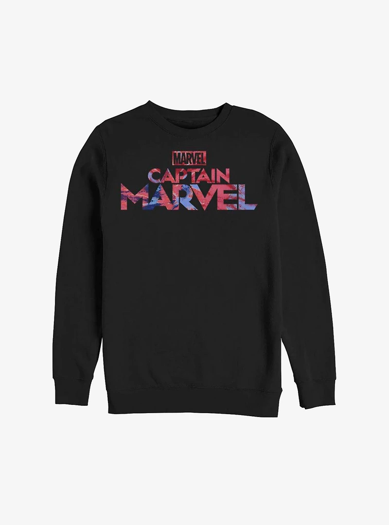 Marvel Captain Logo Tie-Dye Sweatshirt