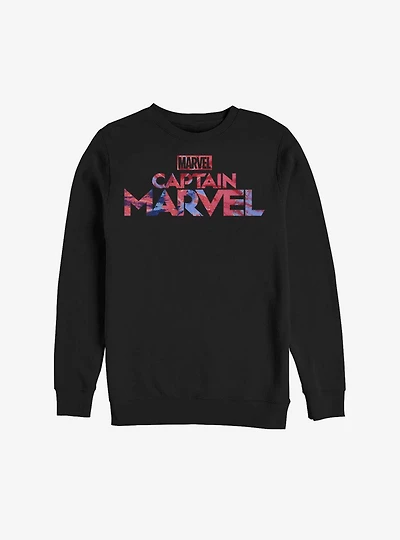 Marvel Captain Logo Tie-Dye Sweatshirt
