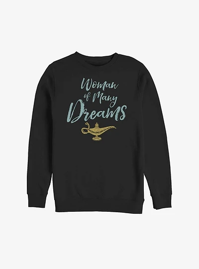 Disney Aladdin 2019 Woman Of Many Dreams Script Sweatshirt