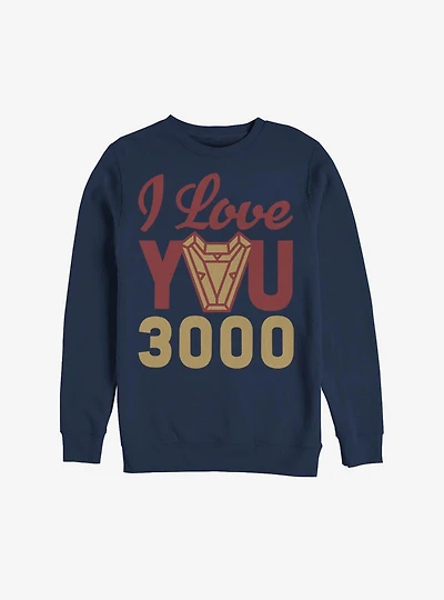 Marvel Iron Man Love You 3000 Arc Reactor Sweatshirt