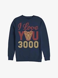 Marvel Iron Man Love You 3000 Arc Reactor Sweatshirt