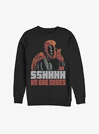 Marvel Deadpool No One Cares Sweatshirt