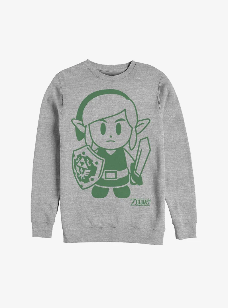 Nintendo The Legend Of Zelda: Link's Awakening Link Avatar Outline Sweatshirt