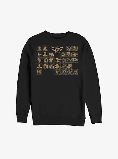 Nintendo The Legend Of Zelda Ocarina Periodic Table Sweatshirt