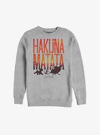 Disney The Lion King Sunset Hakuna Matata Sweatshirt