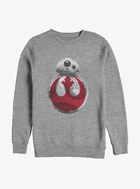 Star Wars Episode VIII The Last Jedi Rebel On BB-8 Sweatshirt