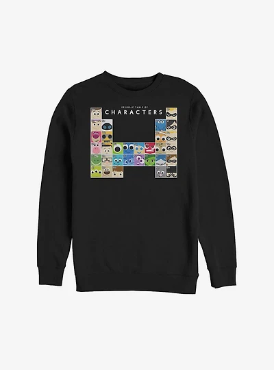 Disney Pixar Periodic Table Of Characters Sweatshirt