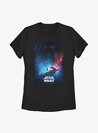 Star Wars Episode IX The Rise Of Skywalker Battle Poster Womens T-Shirt