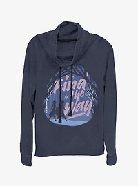 Disney Frozen 2 Find The Way Cowlneck Long-Sleeve Womens Top