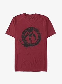 Star Wars The Mandalorian Painted Skull T-Shirt