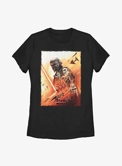 Star Wars Episode IX The Rise Of Skywalker Kylo Poster Womens T-Shirt
