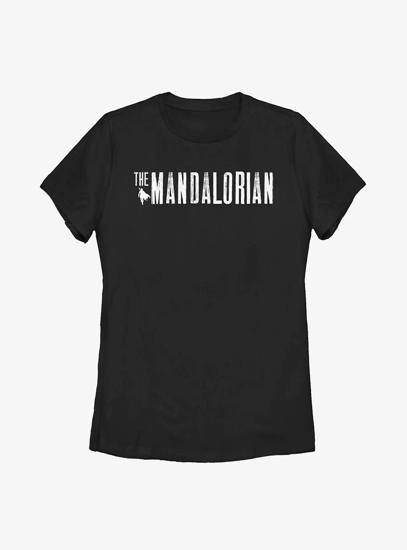 Star Wars The Mandalorian Simplistic Logo Womens T-Shirt