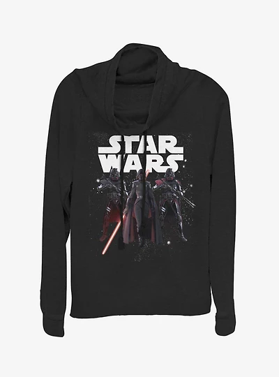 Star Wars Jedi Fallen Order Big Three Cowlneck Long-Sleeve Womens Top