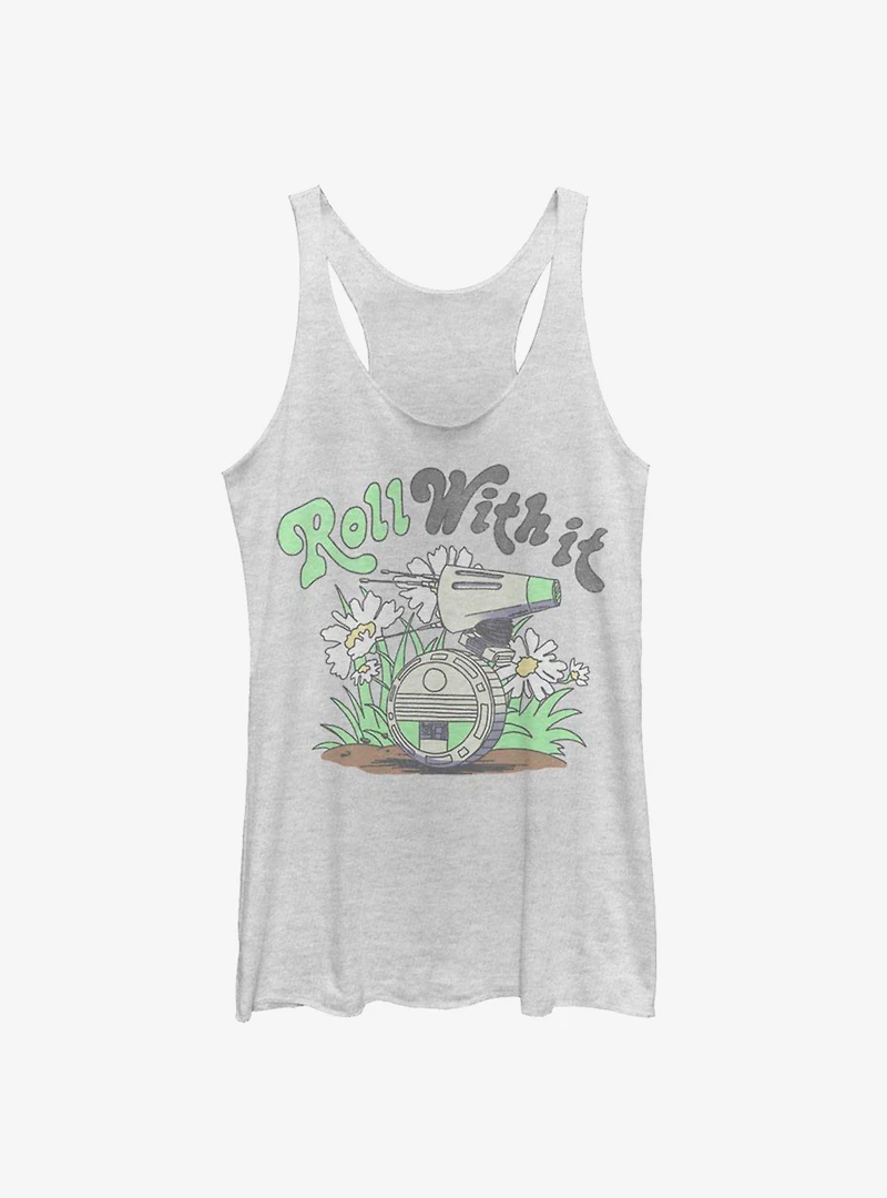 Star Wars Episode IX The Rise Of Skywalker Roll With It Womens Tank Top