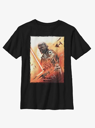 Star Wars Episode IX The Rise Of Skywalker Kylo Poster Youth T-Shirt