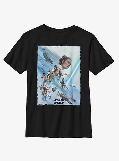 Star Wars Episode IX The Rise Of Skywalker Rey Poster Youth T-Shirt