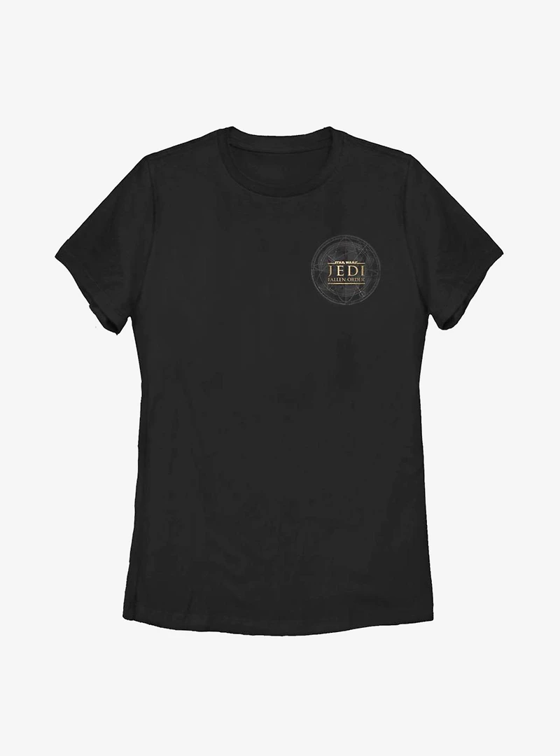 Star Wars Jedi Fallen Order Pocket Map Womens T-Shirt