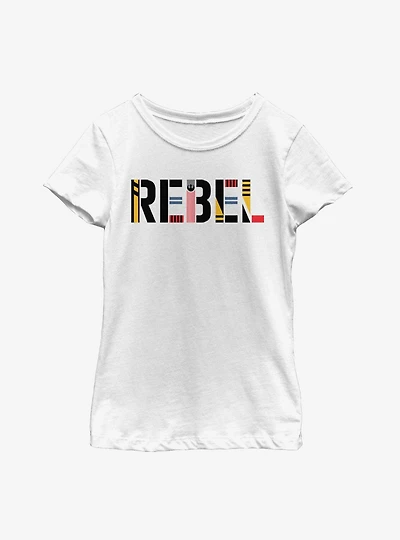 Star Wars Episode IX The Rise Of Skywalker Rebel Simple Youth Girls T-Shirt