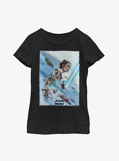 Star Wars Episode IX The Rise Of Skywalker Rey Poster Youth Girls T-Shirt