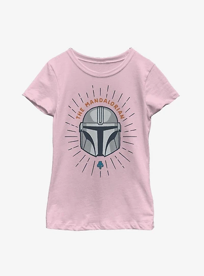 Star Wars The Mandalorian Simple Shield Youth Girls T-Shirt