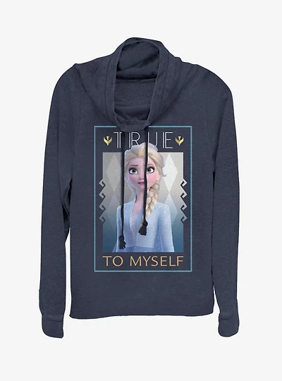 Frozen 2 Elsas Truth Cowl Neck Long-Sleeve Girls Top