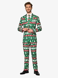 Suitmeister Men's Christmas Green Nordic Suit