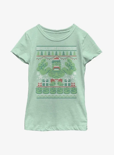 Marvel Hulk Presents Youth Girls T-Shirt