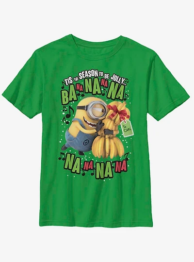Despicable Me Minions Deck The Halls Youth T-Shirt