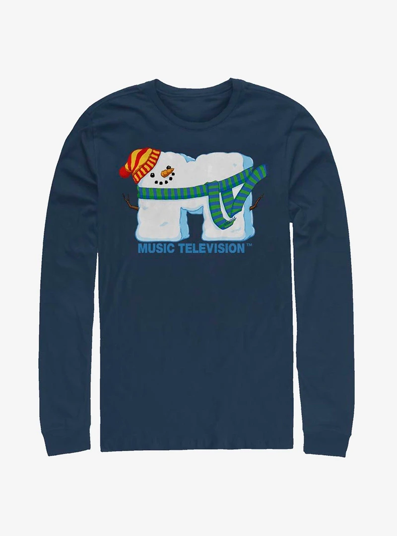 MTV Snow Man Logo Long-Sleeve T-Shirt