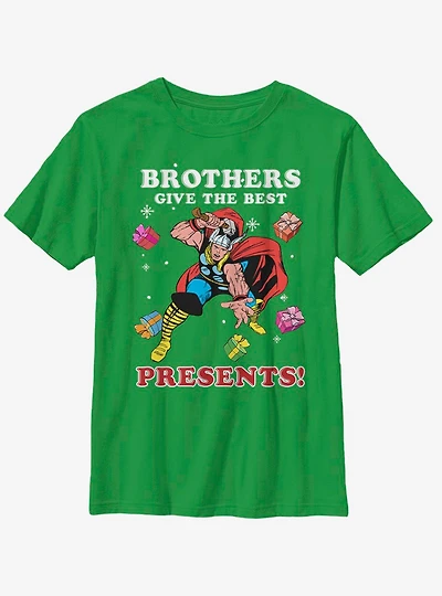 Marvel Thor Brothers Give The Best Presents Youth T-Shirt