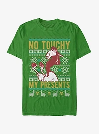 Disney The Emperor's New Groove No Touchy Christmas Pattern T-Shirt