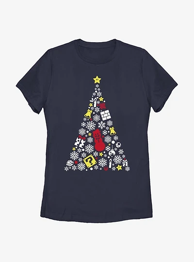 Nintendo Super Mario Evergreen Womens T-Shirt