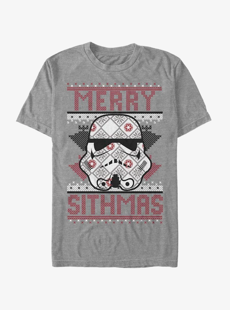 Star Wars Sith Christmas Pattern T-Shirt