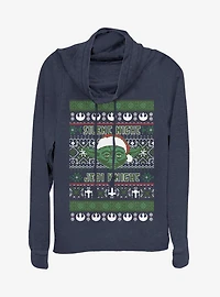 Star Wars Silent One Cowlneck Long-Sleeve Womens Top