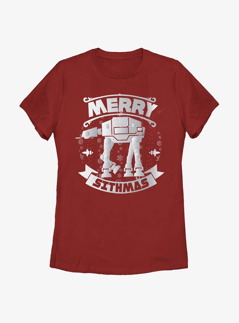 Star Wars AT-AT Sithmas Womens T-Shirt
