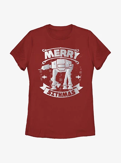 Star Wars AT-AT Sithmas Womens T-Shirt
