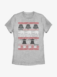 Star Wars Hoth Battle Christmas Pattern Womens T-Shirt
