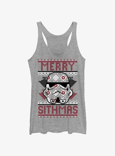 Star Wars Sith Christmas Pattern Womens Tank Top