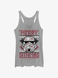 Star Wars Sith Christmas Pattern Womens Tank Top
